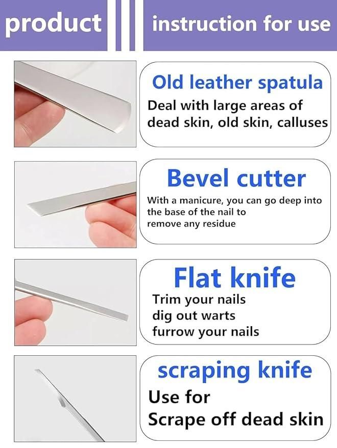 5 Piece Pedicure Tool Set with Storage Case - Complete Pedicure Kit - Eazylife India