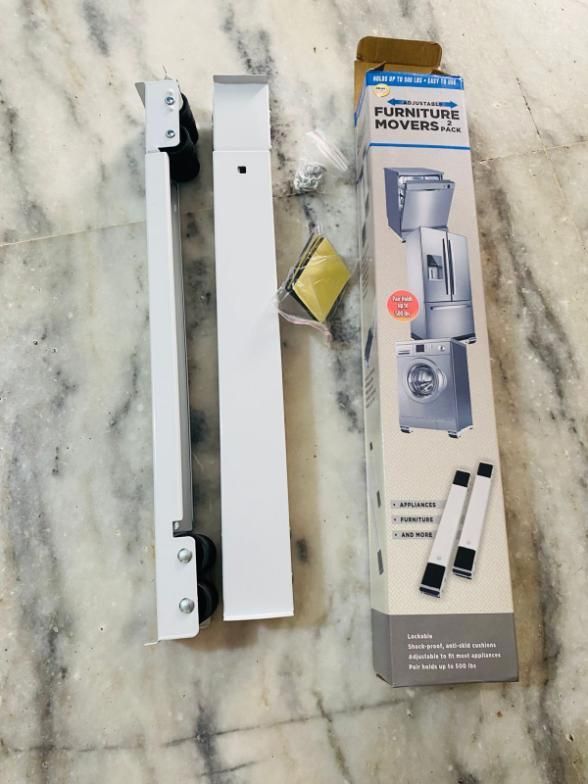 Adjustable Trolley Mount Racks Holder Pair - EasyMove - Eazylife India