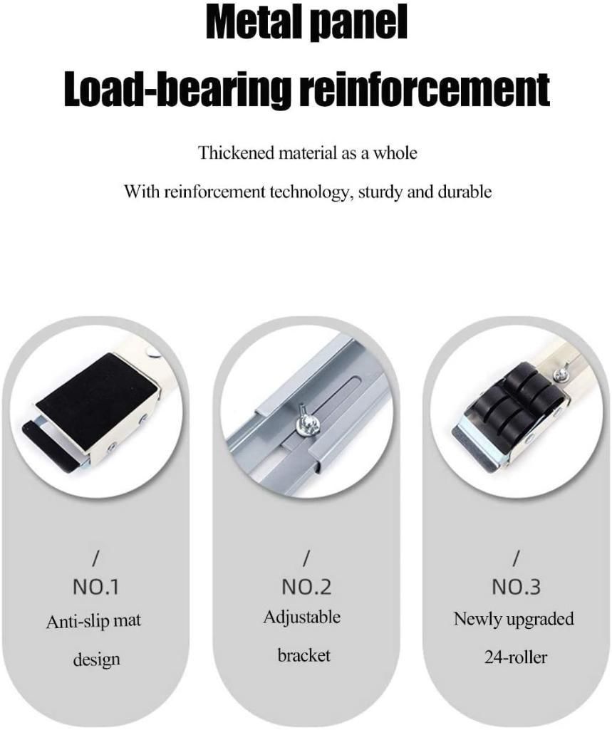 Adjustable Trolley Mount Racks Holder Pair - EasyMove - Eazylife India