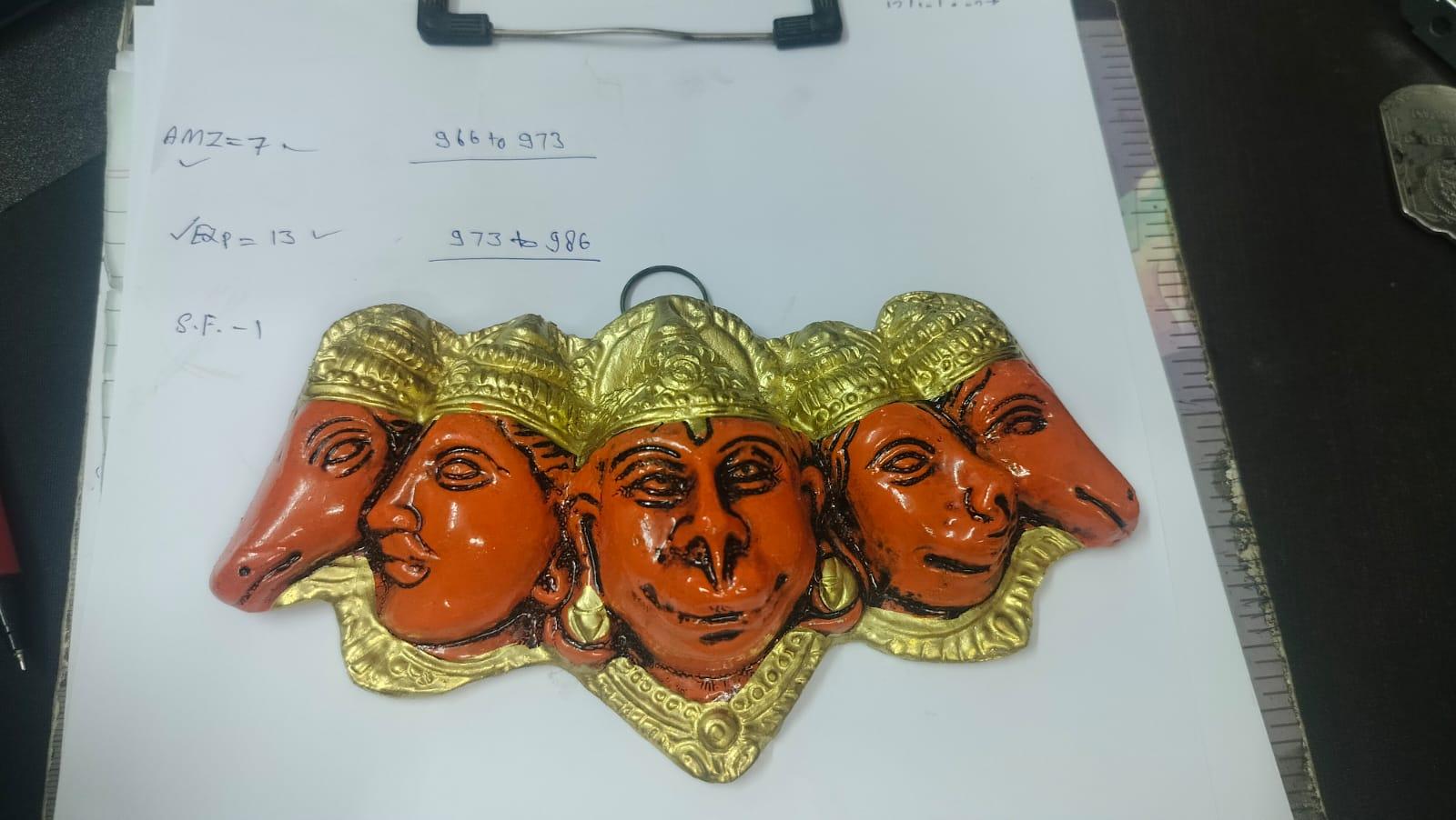 Panchmukhi Hanuman Murti - Handcrafted (Jai Shri Ram) - Eazylife India