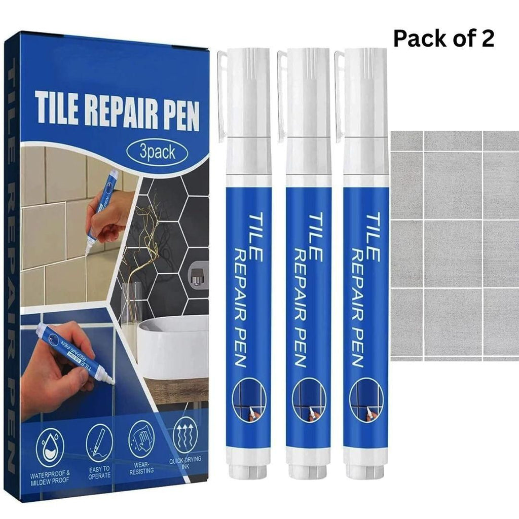 Tile Repair Pen Pack - 6 Pens for Bathroom, Kitchen & Tiles - Eazylife India