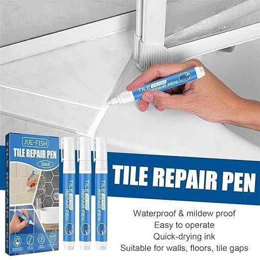 Tile Repair Pen Pack - 6 Pens for Bathroom, Kitchen & Tiles - Eazylife India